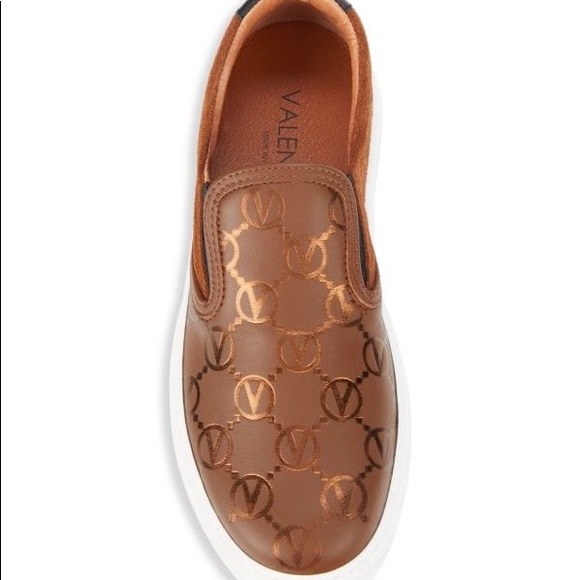 Regina Logo Leather Slip-On Sneakers - Picture 3 of 13